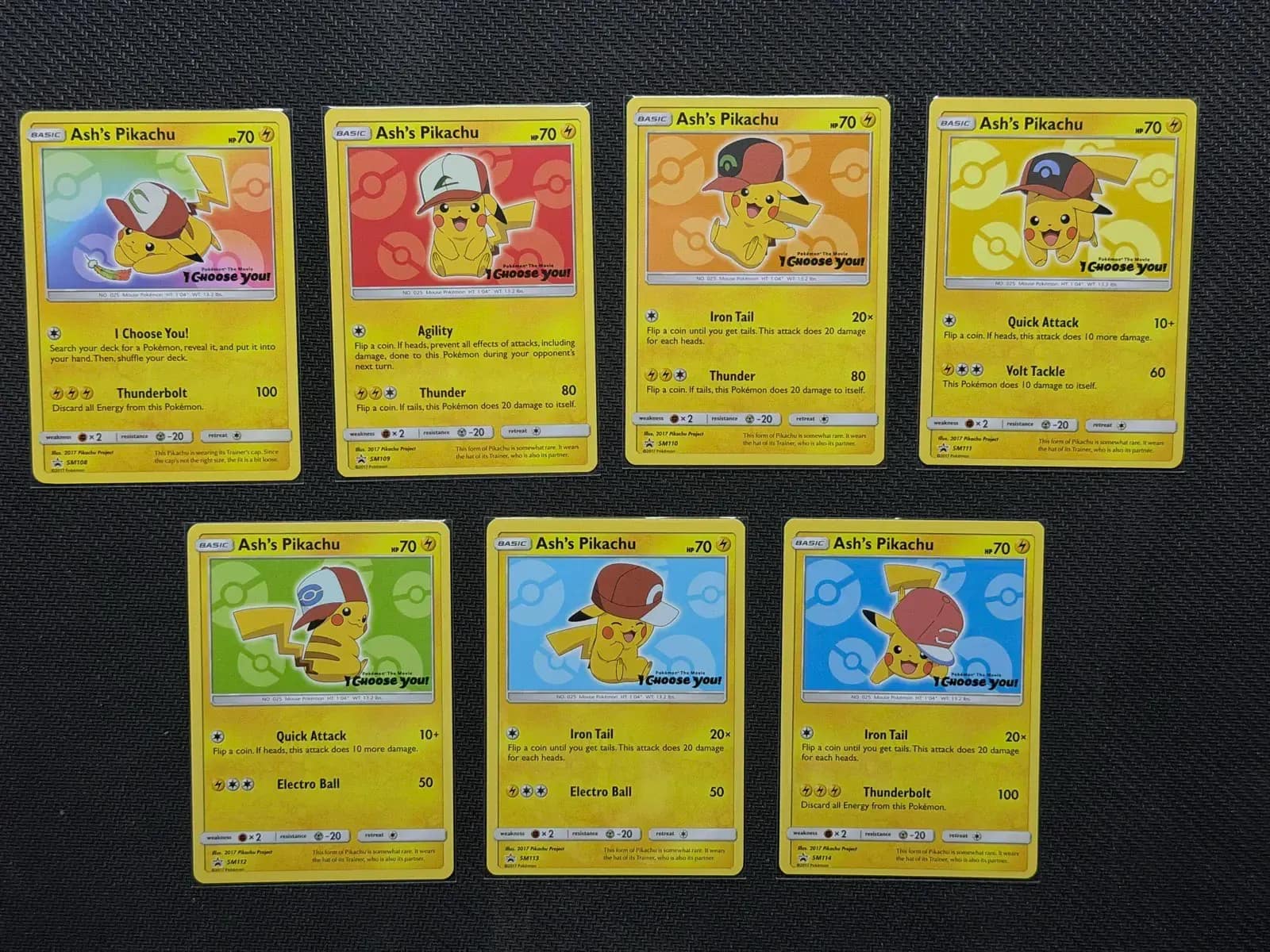Ash's Pikachu — kompletní set